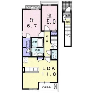 フォーリスト・ガーデンN A【2階】の間取り