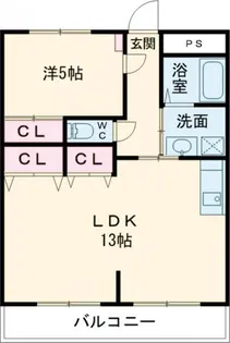 三恵レジデンスII【2階】の間取り