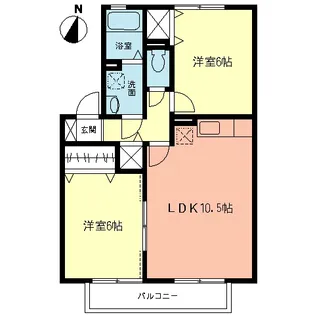 ペイサージュ【2階】の間取り