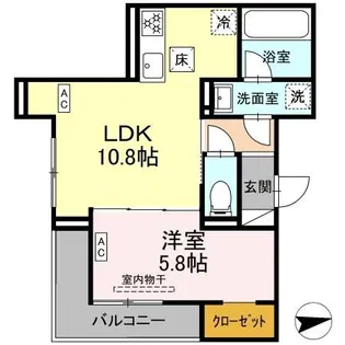 D Paina Shimosakunobe I【1階】の間取り