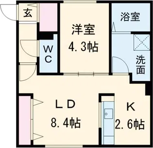 Lien CHITOSE【2階】の間取り