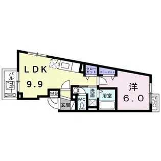 ジュネス メゾン【4階】の間取り
