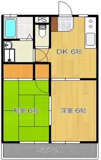 元今泉高橋コーポ第2【2階】の間取り