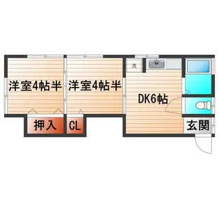 東和コーポ【2階】の間取り