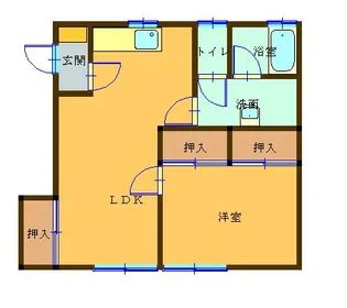 菜の花コーポ【2階】の間取り