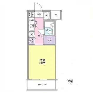 東京都品川区旗の台2【マンション】の間取り
