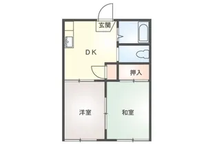 コーポ由理亜【2階】の間取り