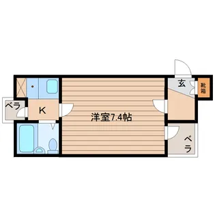 ベルシティ高松【2階】の間取り