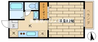 セカンドフルール【2階】の間取り