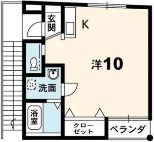 城東ハイツ【2階】の間取り