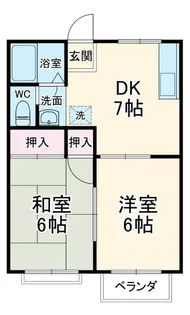 リックスハイツ101【2階】の間取り