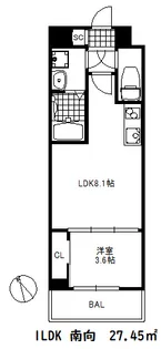 リヴィアスコウベラメール【1階】の間取り
