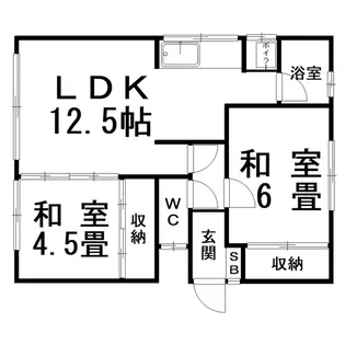 北川アパート【1階】の間取り