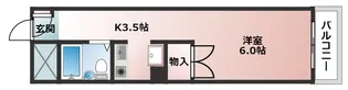 エルハイム庚午A棟【4階】の間取り