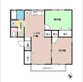 エクセル赤坂 C【1階】の間取り