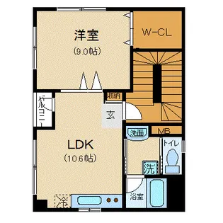 アサヒビル【4階】の間取り