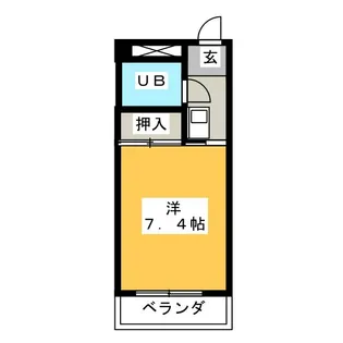 カンテイシダ【3階】の間取り