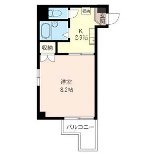 ソレイユ三和【4階】の間取り