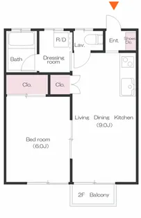 シティハイツC【2階】の間取り