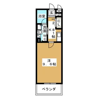 クレール若葉【2階】の間取り