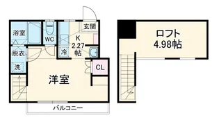 Elysion芝高木【2階】の間取り