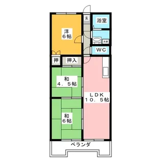 オーキッドマンション桜馬場【3階】の間取り