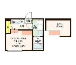 ハーモニーテラス柴又III【1階】の間取り
