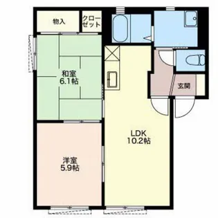 メゾン メルベーユ【1階】の間取り