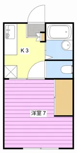 ヴィラベルディC【1階】の間取り