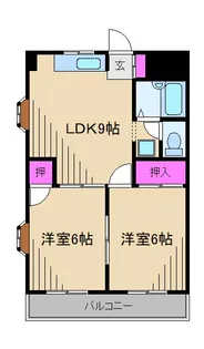 キャトルセゾン日吉【3階】の間取り