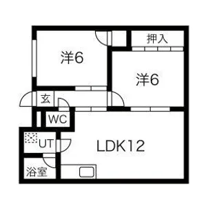 プリンセス高屋【4階】の間取り