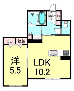 アモレ カーザ【1階】の間取り