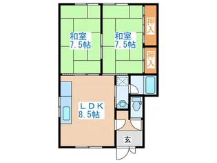 メゾン八軒【2階】の間取り