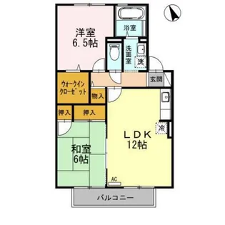 ボヌールのむら【2階】の間取り