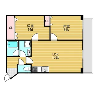 ビラ小松【3階】の間取り