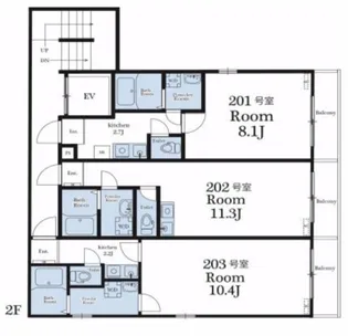La Blancheur【2階】の間取り