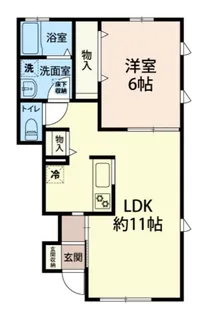 ボヌール【1階】の間取り