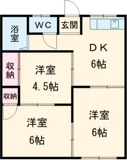 フォーブル水谷【1階】の間取り