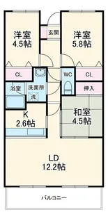 シャトレM【5階】の間取り