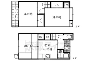 京都府京都市伏見区醍醐外山街道町【一戸建】の間取り