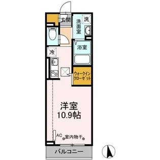 コスモポリタン【1階】の間取り
