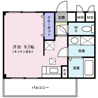 ネオ ウィング【1階】の間取り