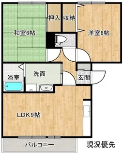 リヴィエールA【1階】の間取り