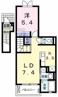 ブルック レジデンス【2階】の間取り