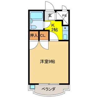 岐阜県岐阜市庵町【マンション】の間取り