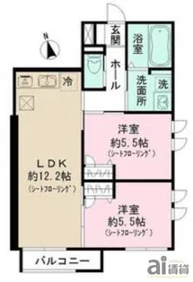 埼玉県和光市本町【アパート】の間取り