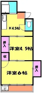 コーエイコーポ【2階】の間取り