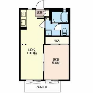 フレグランス石原坂A【1階】の間取り