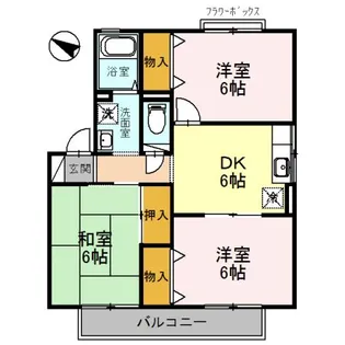 キャピタルコンフォール加古川 D棟【2階】の間取り