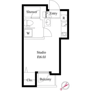 セレブラーレ町屋【2階】の間取り